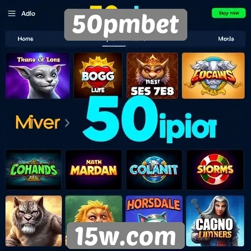 Estudo sobre a variedade de jogos no 50pmbet